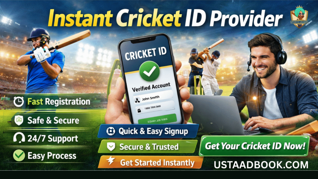 Instant Cricket ID Provider – Fast, Secure & Trusted Online Registration