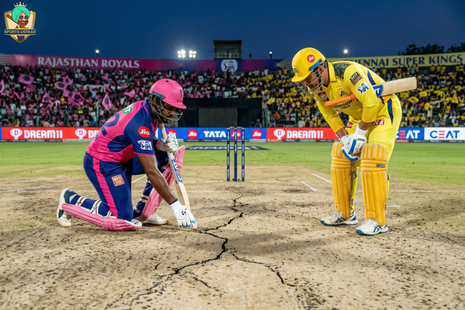 RR vs CSK pitch report